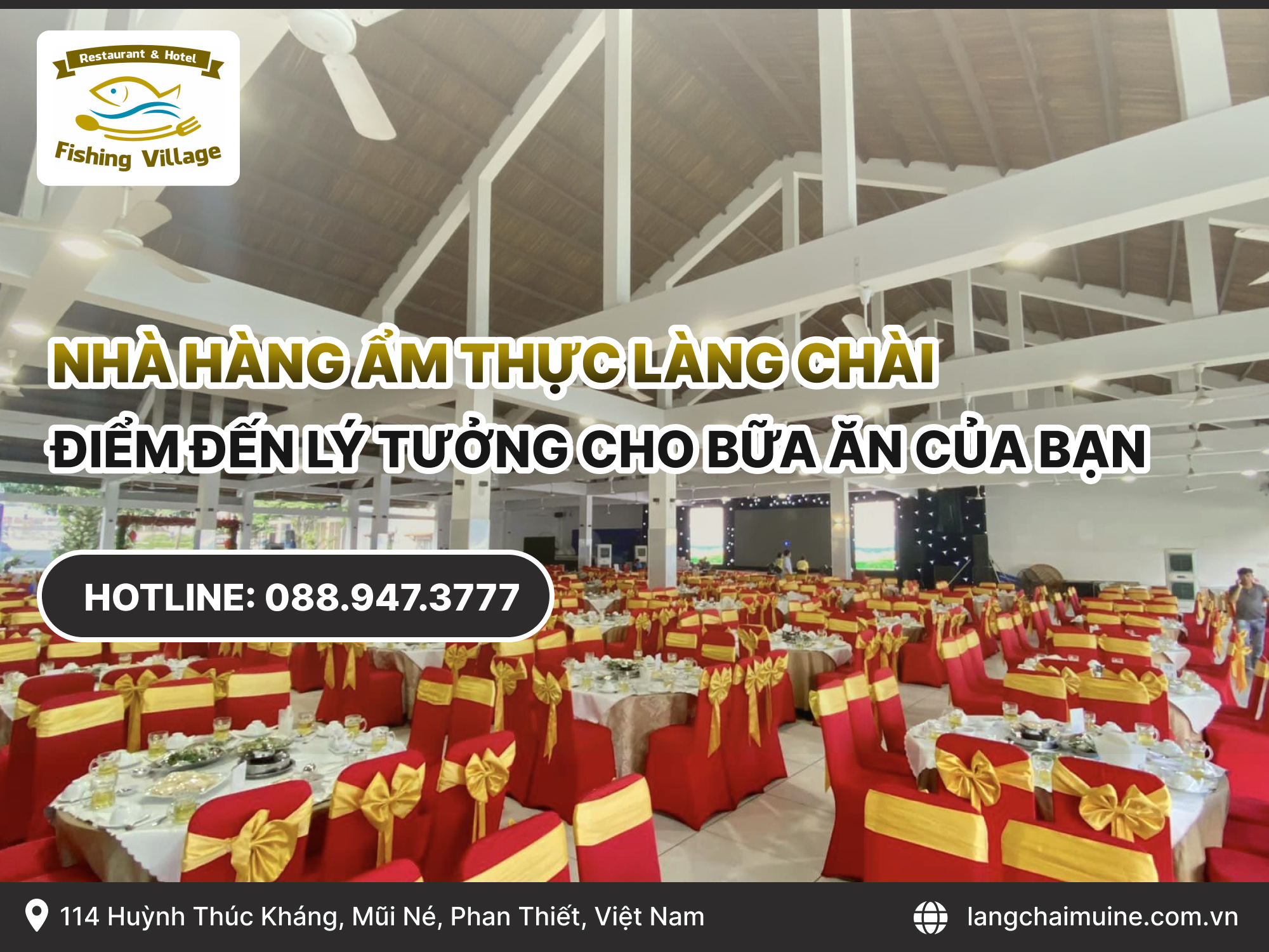 Nhà hàng Ẩm thực Làng Chài điểm đến lý tưởng cho bữa ăn của bạn
