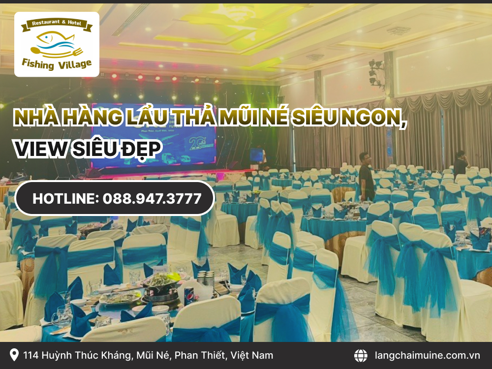 Nhà hàng lẩu thả mũi né siêu ngon, view siêu đẹp