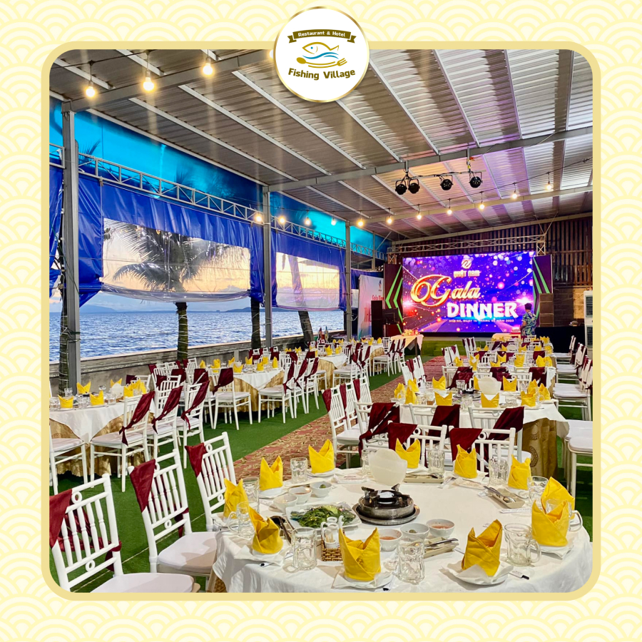 Nh&agrave; h&agrave;ng phục vụ kh&aacute;ch đo&agrave;n ở Phan Thiết, rộng r&atilde;i, view biển đẹp, đồ ăn ngon